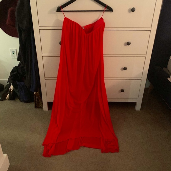 Pink Strapless Dress - Picture 1 of 2
